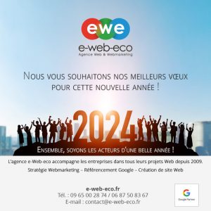 Bonne année agence webmarketing Bordeaux e web eco