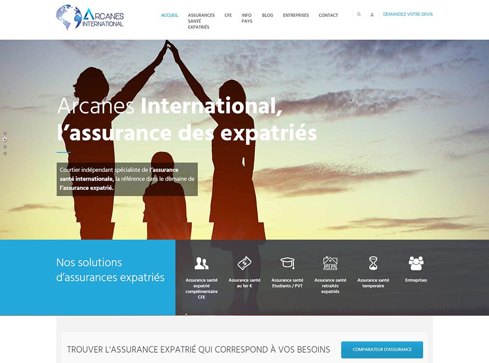 Site Assurance Expatrié Arcanes International
