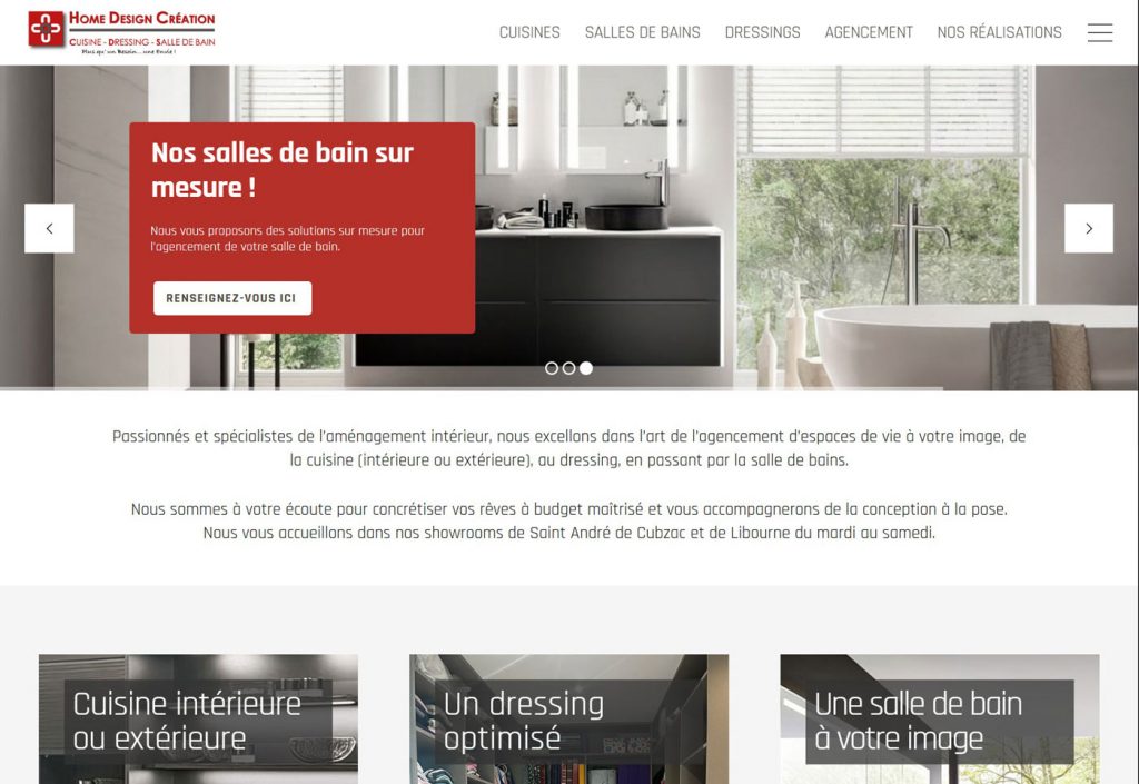 Site Cuisiniste Home Design Création