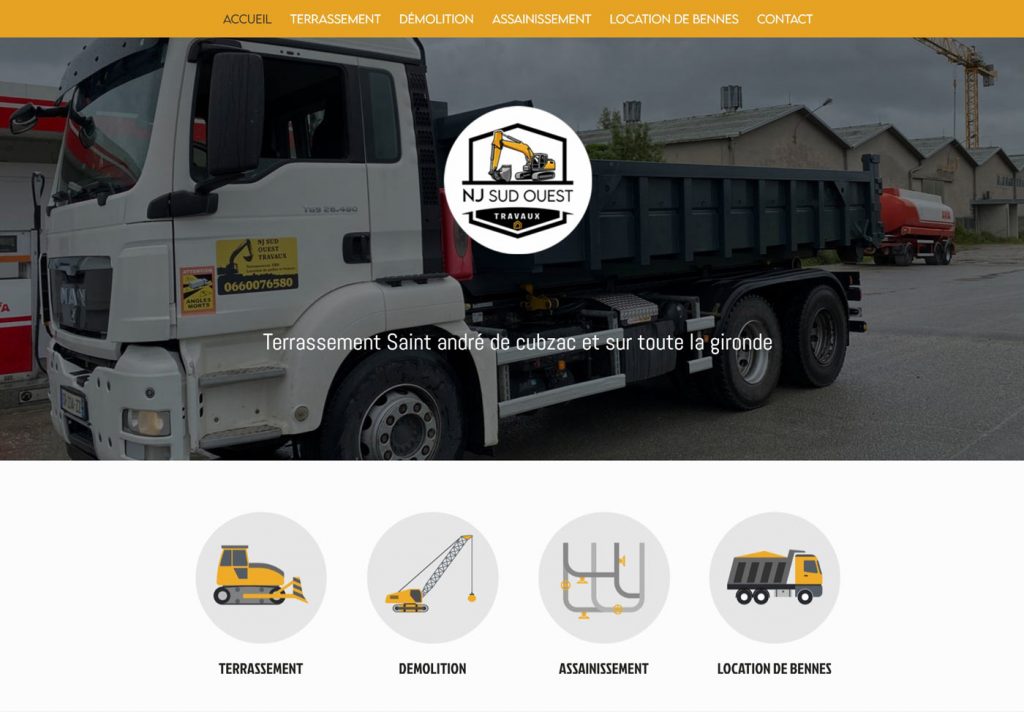 Site terrassier NJ SUD OUEST TRAVAUX