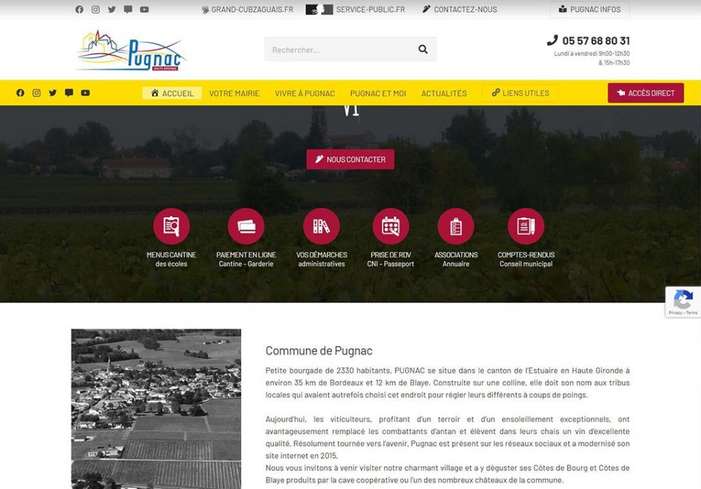 Site Mairie de Pugnac